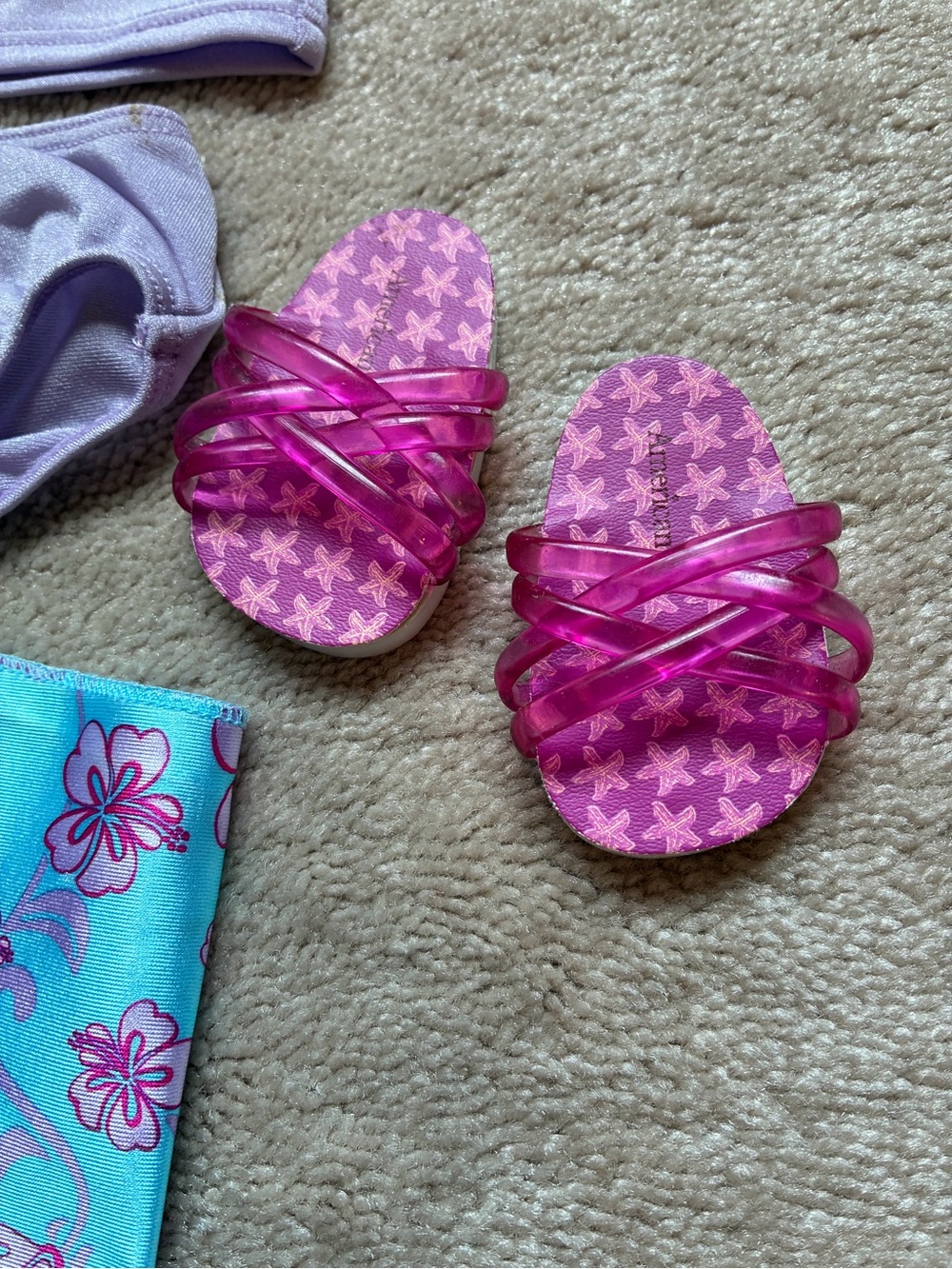 American Girl Ruffled Tankini-Complete - Picture 4 of 9
